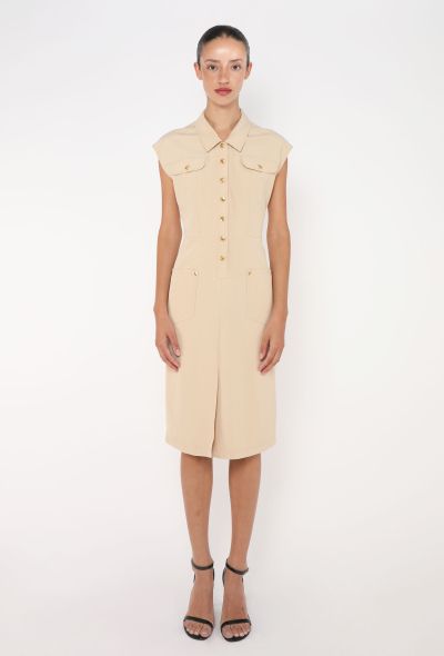 Céline 2019 Crêpe Safari Dress - 1 Céline 2019 Crêpe Safari Dress - 1