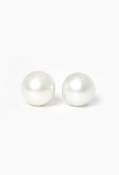 Modern Fine Jewelry 18k White Gold & Cultured Pearl Earrings - 2 Modern Fine Jewelry 18k White Gold & Cultured Pearl Earrings - 2