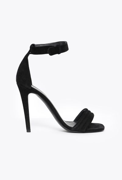Céline 2011 Sculpted Suede Sandals - 1