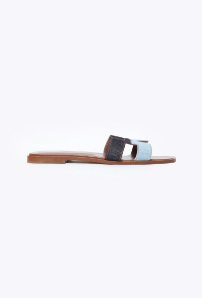 Hermès Denim Oran Sandals - 1