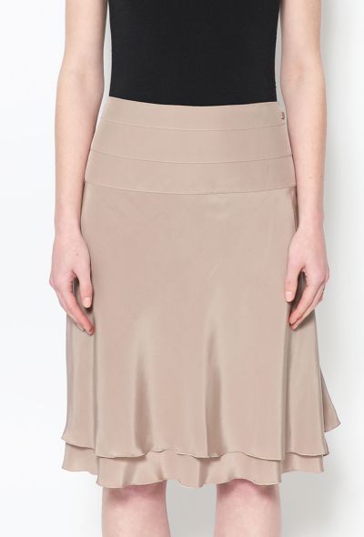 Chanel Flared Silk Skirt - 2