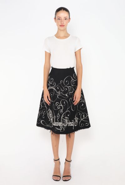 Alexander McQueen COLLECTOR F/W 1999 'The Overlook' Scripted Skirt - 1 Alexander McQueen COLLECTOR F/W 1999 'The Overlook' Scripted Skirt - 1