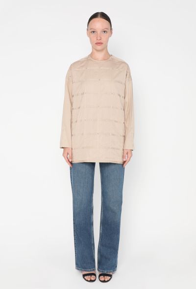 Hermès 2014 Checkered Studded Tunic - 2 Hermès 2014 Checkered Studded Tunic - 2