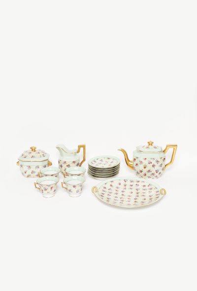                             Floral Limoges Porcelain 6-piece Tea Set - 2