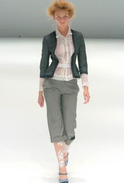                                         S/S 2005 Silk Lace Evening Jacket-2