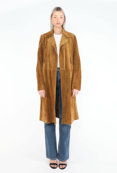 Céline 2014 Suede Belted Trench - 2