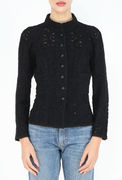 Chanel F/W 2009 Embroidered Camélia Lace Top - 1