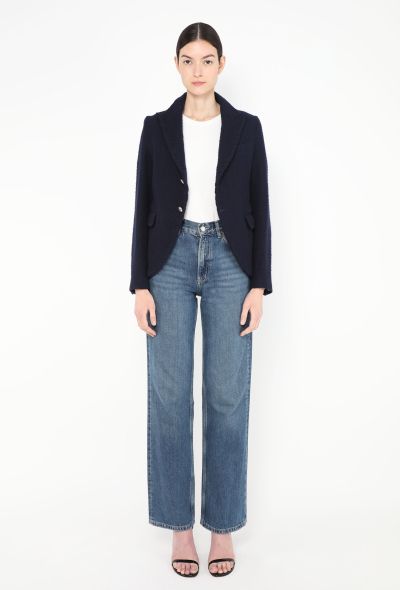 Comme des Garçons Bouclé Pleated-Back Blazer - 2