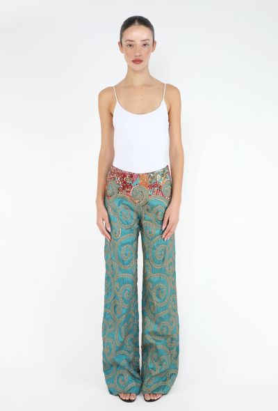 Gianfranco Ferré Hand-Embroidered Dupion Pants - 1