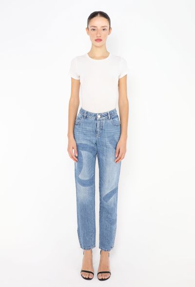 Chanel Tapered Tonal 'CC' Jeans - 1