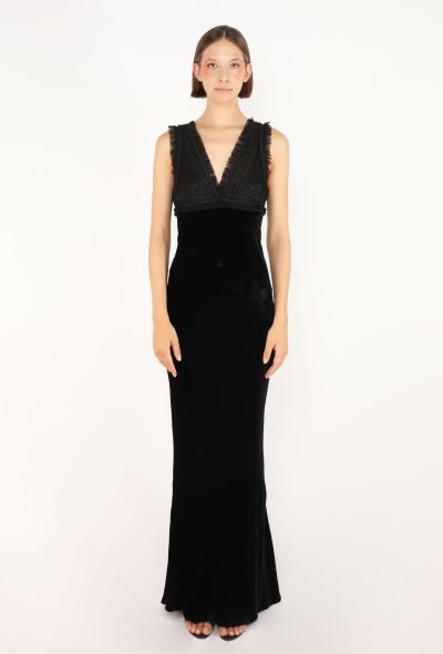 Jean Paul Gaultier Embroidered Velvet Gown, Late 1990s - 1