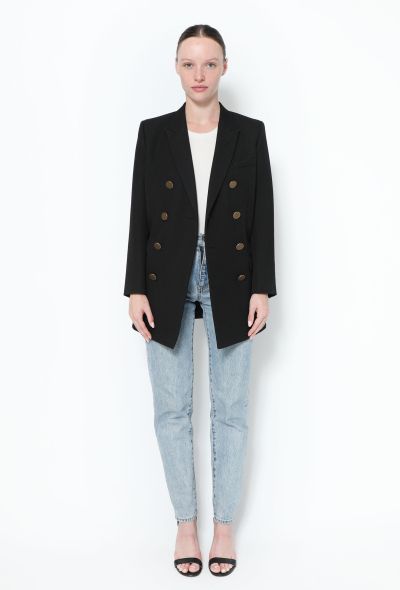 Saint Laurent Double-Breasted Twill Blazer - 2