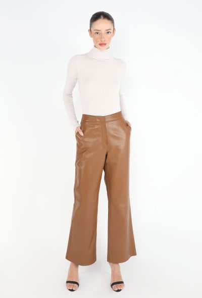 Jil Sander 2025 Lambskin Bootcut Pants - 2