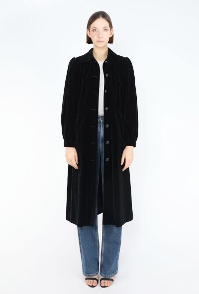 Saint Laurent Rare 1974 Velvet Opera Coat - 2