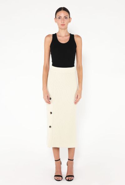 Hermès 2025 Cashmere Ribbed Knit Skirt - 2