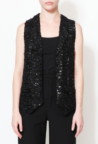 Chanel Resort 2006 Sequin 'CC' Tweed Evening Vest - 2 Chanel Resort 2006 Sequin 'CC' Tweed Evening Vest - 2