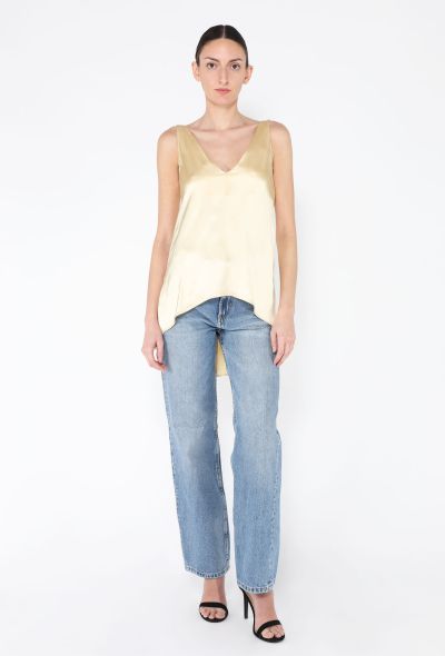 Céline Charmeuse V-Neck Top - 2