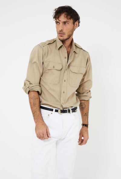 Men's Vintage 1960s Épaulette Military Overshirt - 2 Men's Vintage 1960s Épaulette Military Overshirt - 2