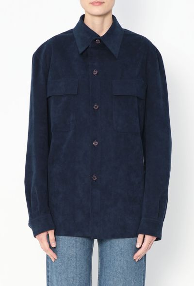 Halston Early '70s Ultrasuede Overshirt - 1 Halston Early '70s Ultrasuede Overshirt - 1