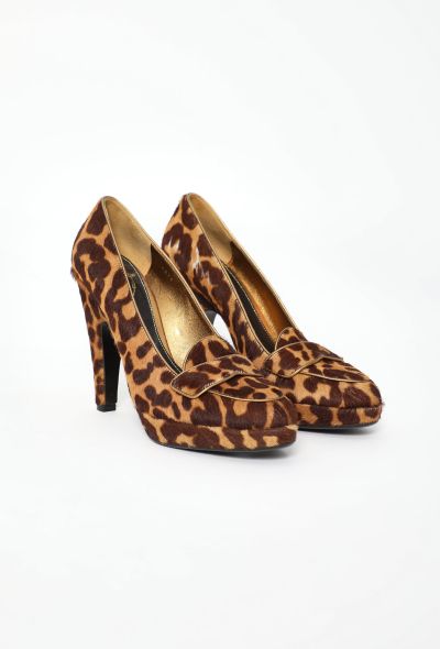 Prada Vintage Leopard Pony Hair Pumps - 2 Prada Vintage Leopard Pony Hair Pumps - 2