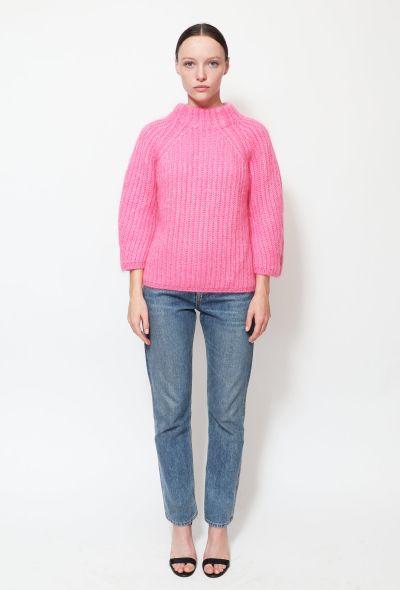                             Ribbed Mohair Sweater - 1