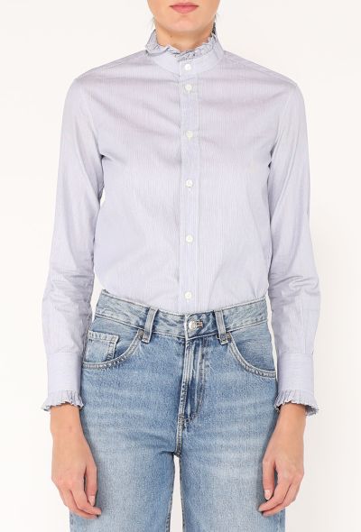 Céline 2020 Striped Cotton Blouse - 1