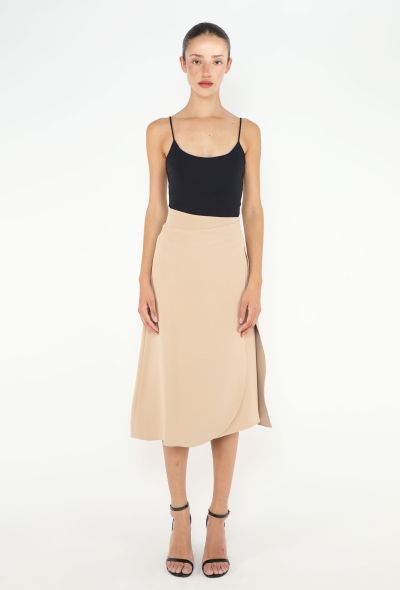 Céline Belted Silk Wrap Skirt - 2 Céline Belted Silk Wrap Skirt - 2
