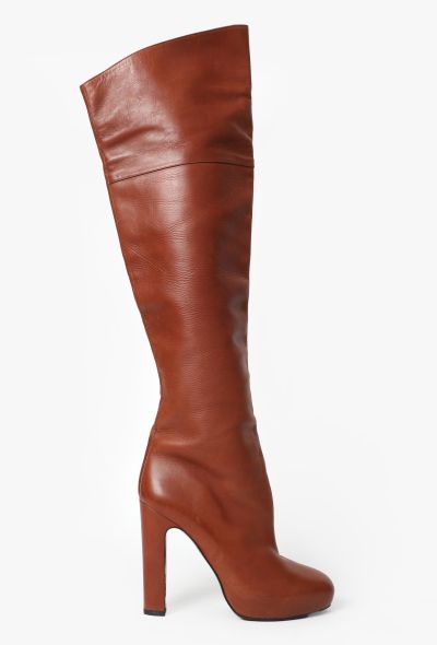 Hermès F/W 2011 Leather Knee-High Boots - 1