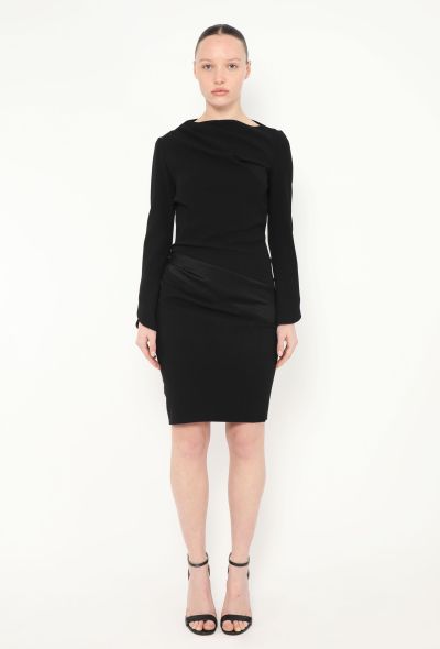 Balenciaga 2008 Ruched Asymmetrical Dress - 2 Balenciaga 2008 Ruched Asymmetrical Dress - 2