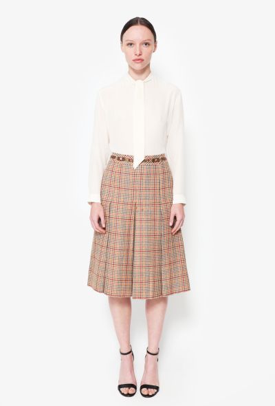                             70s Houndstooth Triomphe Skirt - 1