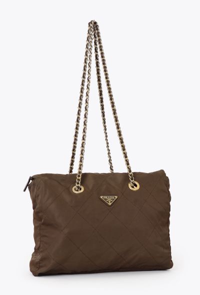 Prada 1995 Quilted Nylon Shoulder Bag - 2