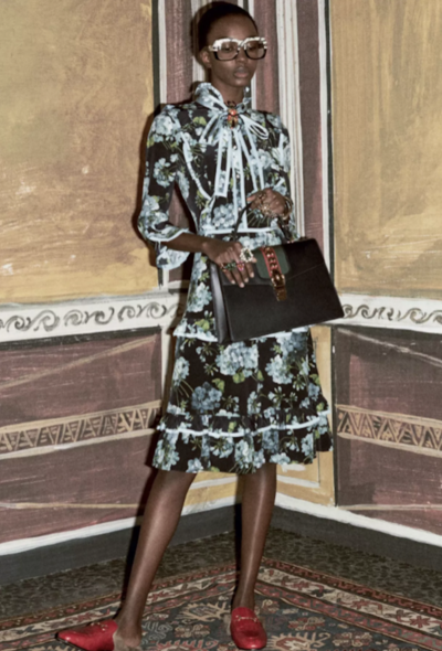 Gucci Pre-Fall 2016 Silk Lavallière Dress - 2