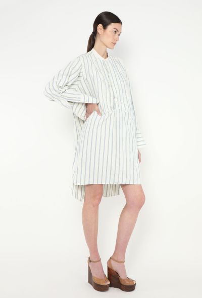 Oversized Striped Cotton Tunic - 1 Oversized Striped Cotton Tunic - 1