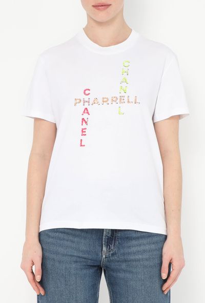 Chanel 2019 x Pharrell Williams Embellished T-Shirt - 1 Chanel 2019 x Pharrell Williams Embellished T-Shirt - 1