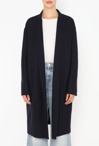 Céline Navy Cashmere Cocoon Coat - 2 Céline Navy Cashmere Cocoon Coat - 2