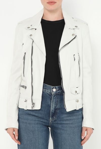 Saint Laurent S/S 2016 Distressed Leather Biker Jacket - 1 Saint Laurent S/S 2016 Distressed Leather Biker Jacket - 1