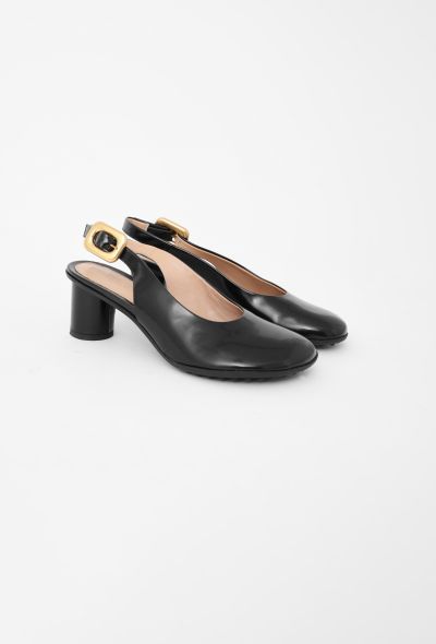 Bottega Veneta 2022 Atomic Leather Slingbacks - 2 Bottega Veneta 2022 Atomic Leather Slingbacks - 2