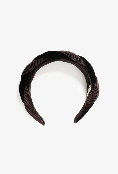 Exquisite Vintage Alexandre de Paris Velvet Pleated Headband - 1
