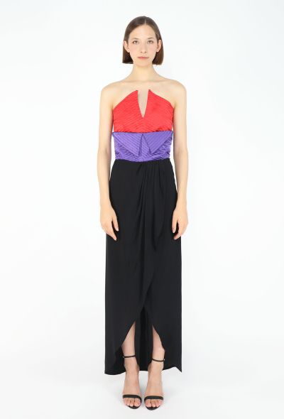 Valentino '80s Quilted Sculpted Bustier Dress - 1