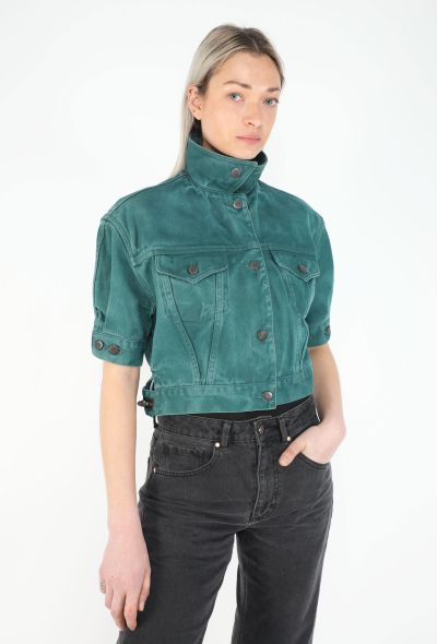 Jean Paul Gaultier 1990 Denim Cropped Jacket - 1