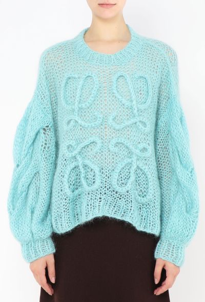 Loewe 2022 Mohair Anagram Sweater - 1