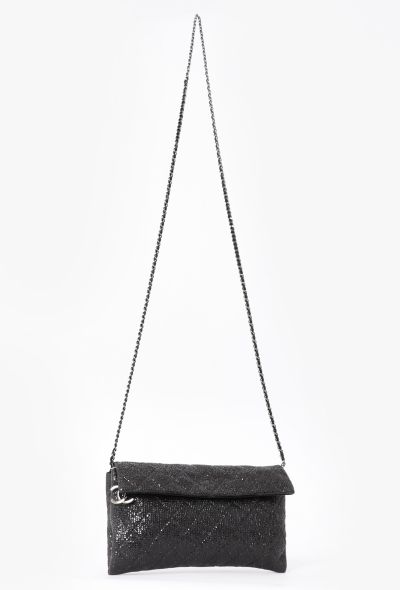 Chanel Black Iridescent Clutch With Chain - 2 Chanel Black Iridescent Clutch With Chain - 2