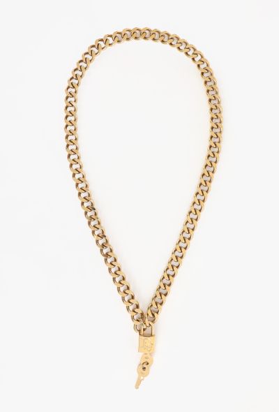 Dior Chainlink Key & Padlock Necklace, 2005 - 1