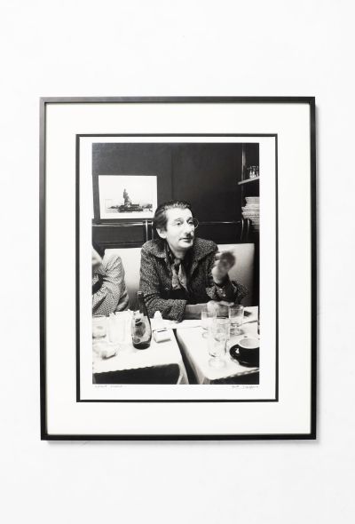                             RARE Helmut Newton "Au Café" Silver Print by Yvette Troispoux - 1