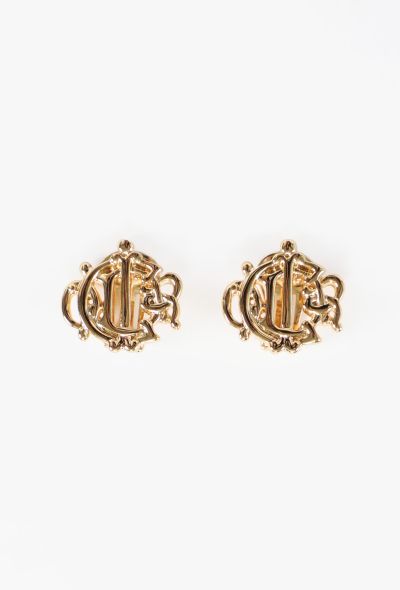 Dior Vintage Monogram Clip Earrings - 1