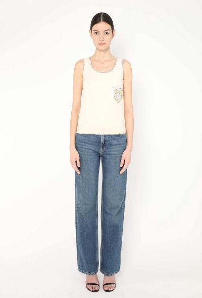Chanel 2005 Collegiate Tweed Trim Top - 2 Chanel 2005 Collegiate Tweed Trim Top - 2