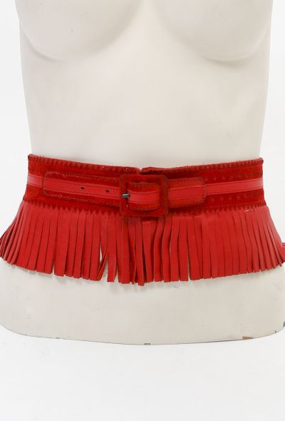 Saint Laurent Vintage Fringe Belt - 2