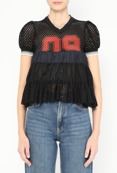 Jean Paul Gaultier Early 2000s Ruffled Jersey Top - 1 Jean Paul Gaultier Early 2000s Ruffled Jersey Top - 1