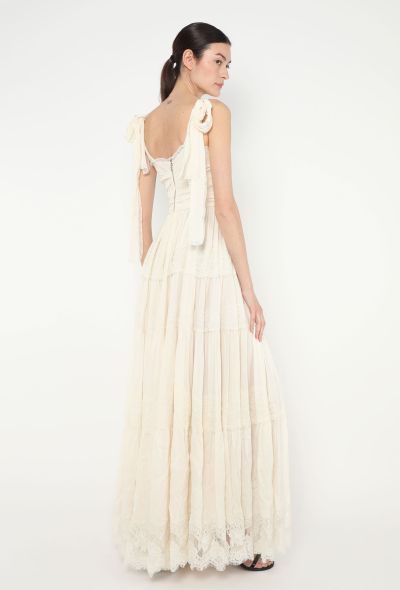 Dolce & Gabbana STUNNING Chantilly Trim Crêpe Gown - 2 Dolce & Gabbana STUNNING Chantilly Trim Crêpe Gown - 2