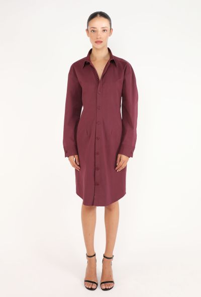 Bottega Veneta Poplin Hourglass Shirt Dress - 2